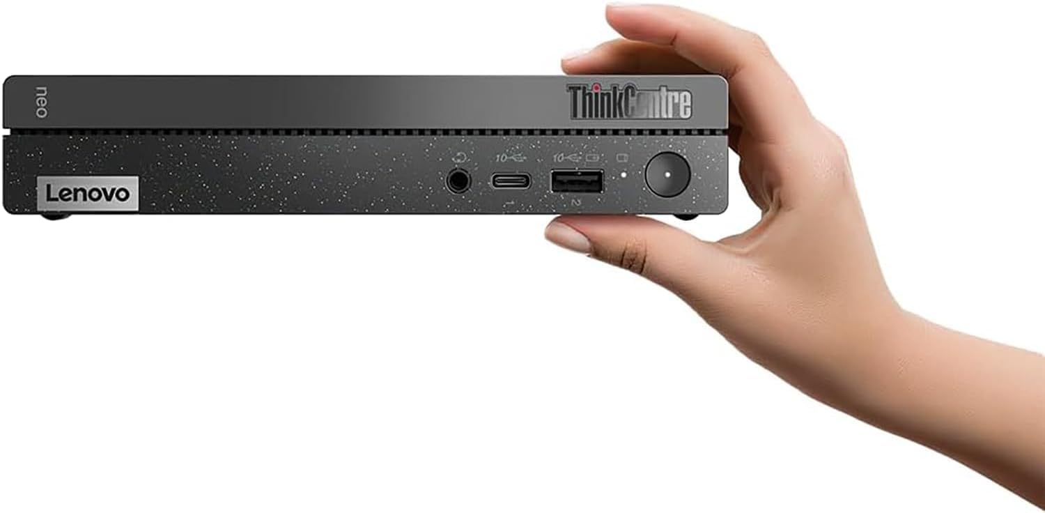 Lenovo ThinkCentre neo 50q Gen 4 Business Mini Desktop Computer • 6-core Intel Core i3-1215U • 16GB RAM • 512GB SSD • Office 365 for The Web • Display Port + HDMI • Wired KB & Mouse • Windows 11
