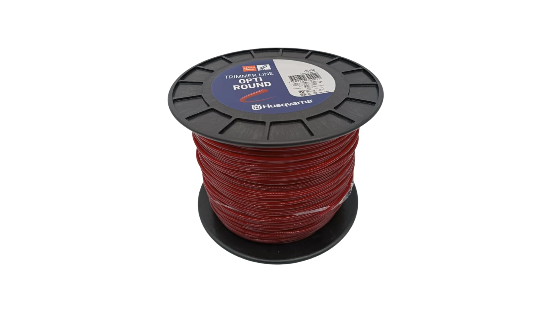 Filo per decespugliatore Opti Round Husqvarna 597668842, 3 mm x 240 mt, Rosso, adatto a tutte le testine portafilo standard.