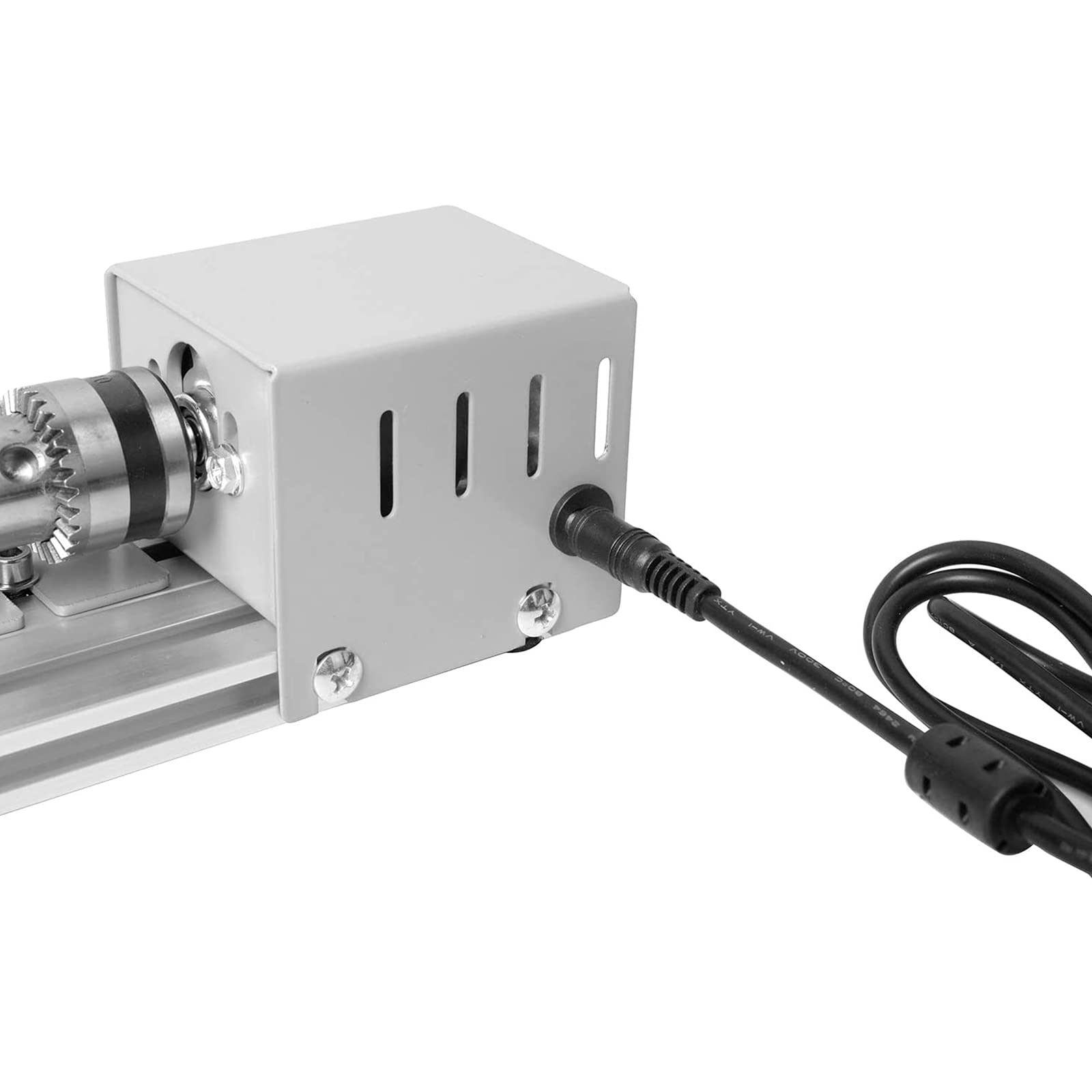 Mini torno de cuentas para bricolaje, carpintería, CNC, mini torno de madera, herramientas de pulido, taladro, herramienta rotativa con adaptador de corriente para carpintería, bricolaje, torneado,