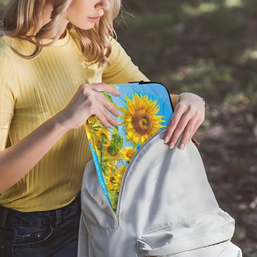 Funda para portátil 13-14 pulgadas campo girasol impermeable miniatura 6