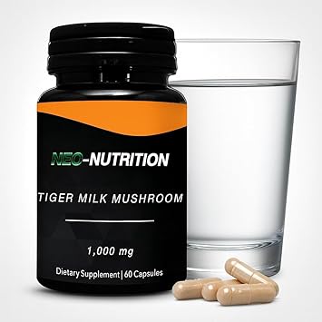 Tiger Milk Mushroom 1000mg Rhinocerus Sclerotium Cognition, Histamine, Respiratory Lung Health, Clear Skin, Boosts Memory Vitality Immunity Anti-Aging Respiratory Energy,Gut & Digestive Health