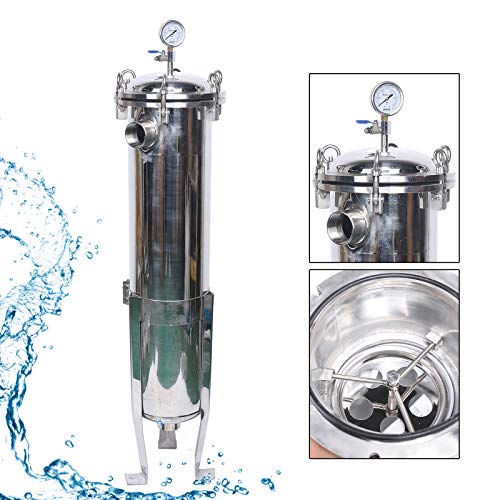 Guaopom BI-MLPQ-2234-JMC 2 Inch Npt Bag Filter Housing 150 Psi Stainless Steel In/Out #2 Bag With Mesh, High Pressure Filtration System Multi-Purpose Bag Filtering Equipment 30T/H Heavy Duty Industrial Process Filter Housing Dn50 thumb #5