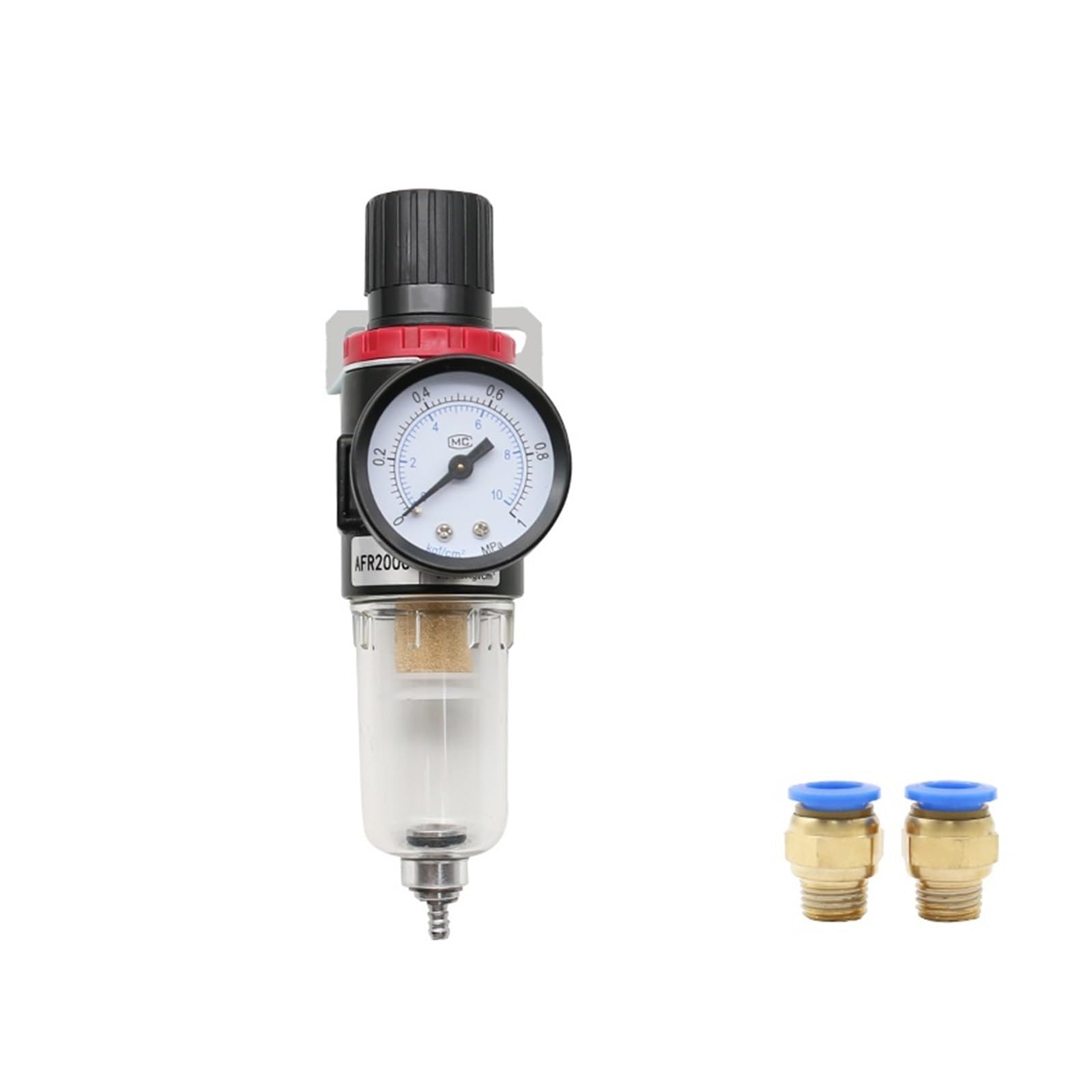 AYNRJKKX AFR-2000 Pneumatic Filter Regulator Air Handling Unit Pressure Switch Gauge AFR2000(AFR2000-PC 8mm)