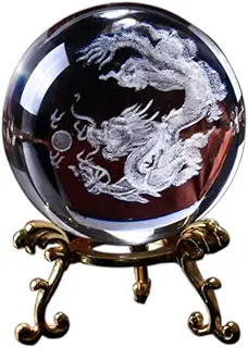 【風水アドバイザー監修】PLEAVIT 龍の玉 龍 置物 風水 龍 クリスタル 置物 水晶 ドラゴン 開運 金運 縁起物 玄関 インテリア