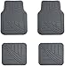 AmazonBasics 4 Piece Car Floor Mat, Gray