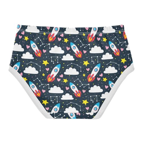 Girls' Underwear Space Rocket Star Toddle Brief Panties 23039102