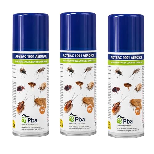 Insecticida Descarga Total 100 ml x 3 | Bomba insecticida Larvicida, Ovicida y adulticida | Elimina chinches, pulgas, garrapatas, cucarachas e Insectos | fumigador de uso doméstico (100 ml x 3 u)