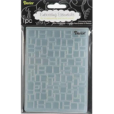 Darice Embossing Folder: Brick Wall Pattern, 4.25 X 5.75 Cover