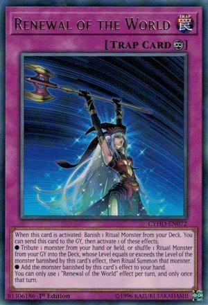 Amazon.com: Yu-Gi-Oh! - Renewal of the World - CYHO-EN072 - Rare Amazon.com: Yu-Gi-Oh! - Renewal of the World - CYHO-EN072 - Rare