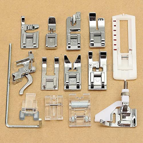 Set de 14 Pies Prensatelas para Máquina de Coser Metal miniatura 2