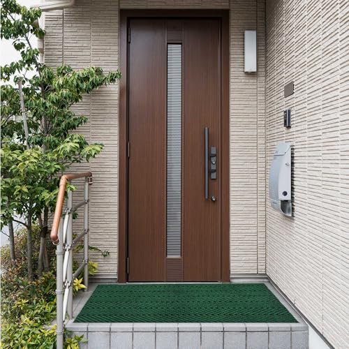 Image of Vivid Anti Slip Door Mat, Floor Mat for Living Room with Anti Slip Backing, Anti Skid Door Mats for Home, Kitchen, Entrance, Hospital, Bathroom Mat [Size 4x9 feet, Color Green]