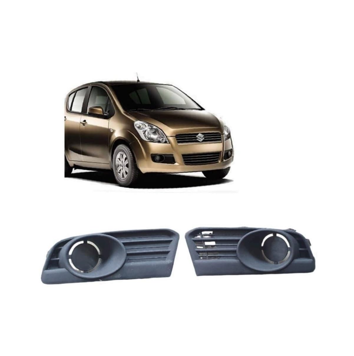 Front Fog Lamp Cover/Grill Black O.E Type Compatible With - Maruti Ritz-image-45