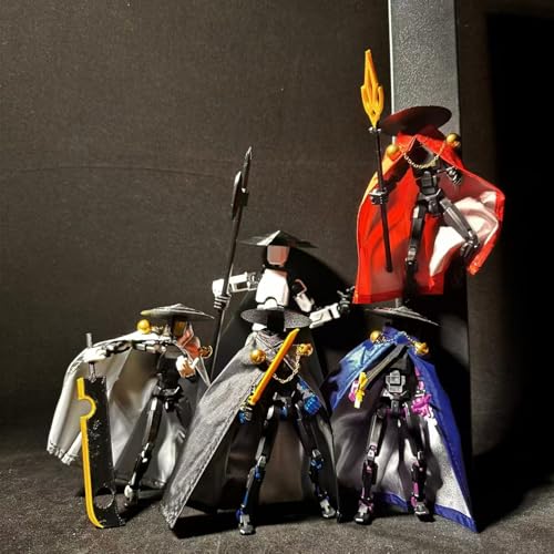 Image of T13 Assembly Completed Action Figures, 3D Printed T13 Multi-Jointed Movable, Dummy Hand Painted Figure, Desktop Decorations Game Gifts (White)