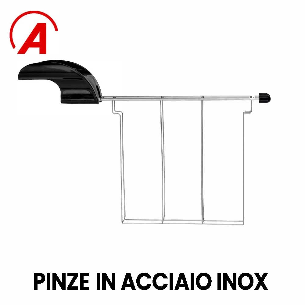 Ardes PRESTIGE ARTOAST03 – Tostapane con pinze per toast ripieni, 7 livelli di doratura, 2 timer, vassoio raccogli briciole rimovibile e design in acciaio inossidabile