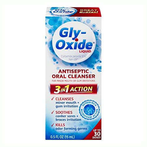Gly-Oxide Alcohol-Free Antiseptic Mouth Sore Rinse, 0.5 oz