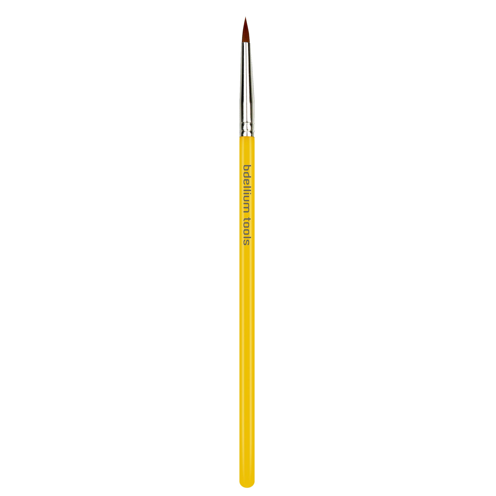 BDELLIUM TOOLSProfessional Makeup Brush - Studio Series 710 Eye Liner - With Soft Synthetic Fibers, For Lining the Eyes (Yellow, 1pc)