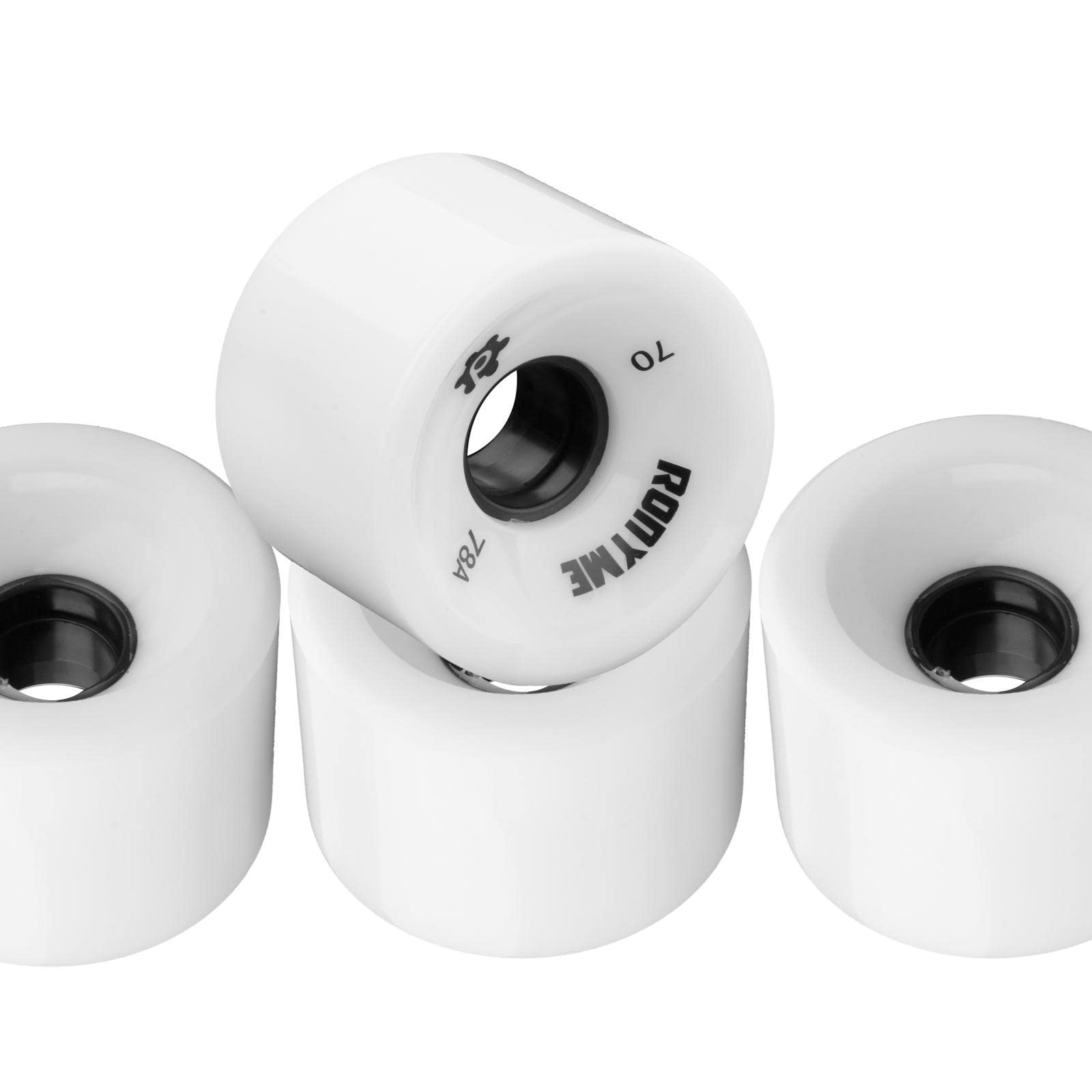 4 Stück Skateboard Räder PU Rollen Longboard Zubehör Ersatz Stoßdämpfung für Kinder Skateboard Longboard Mini Cruiser Elektrisches Skateboard