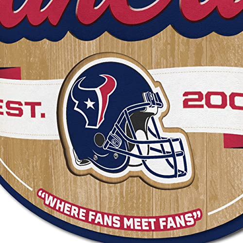 Image of YouTheFan NFL Houston Texans FanCave Wall Art | Ready-To-Hang, 3D Multi-Layered Construction, Floating Wall Mount Design, Great Fan Gift, Officially Licensed Artwork