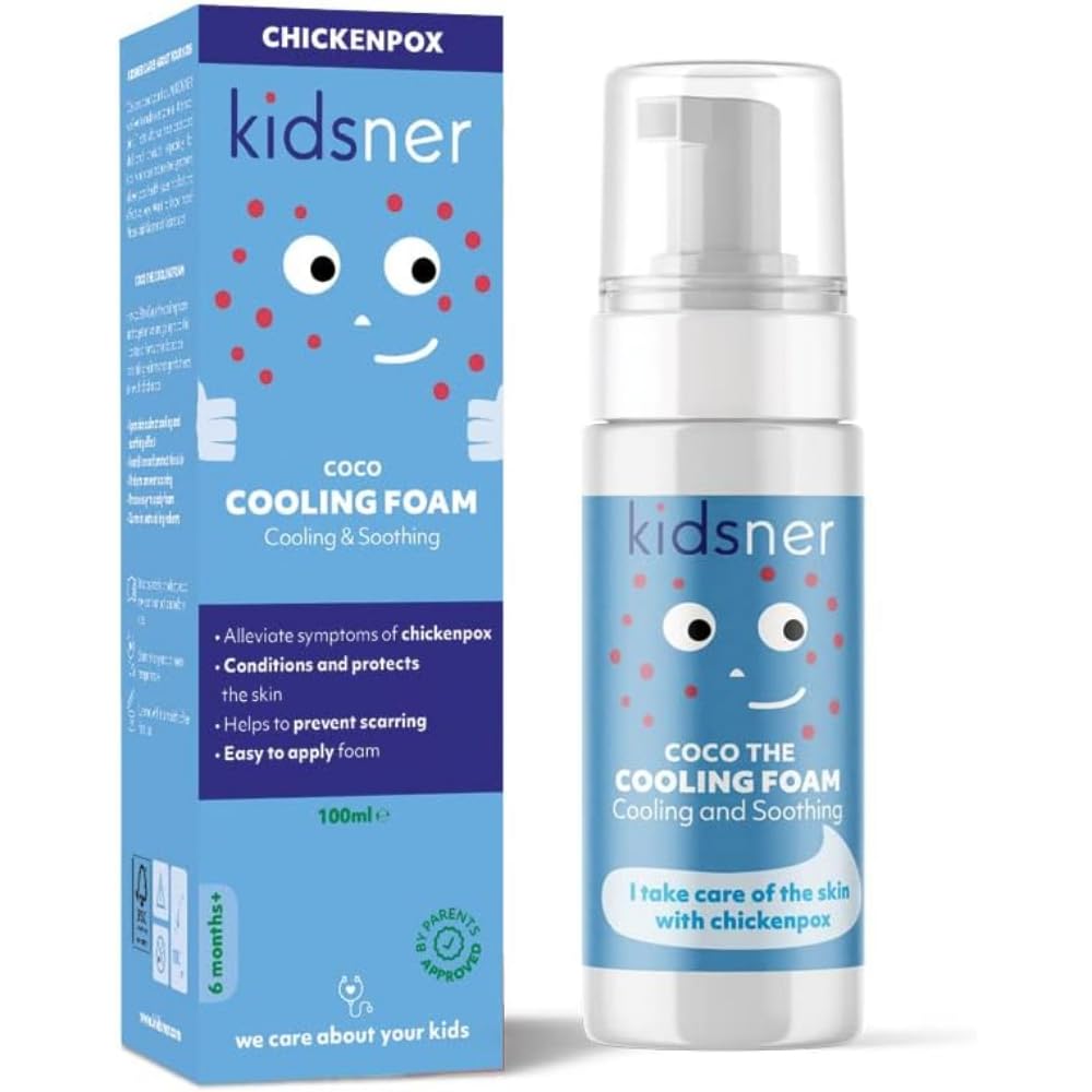 Coco - The Cooling Foam for Chickenpox, Easy to Apply Foam, Natural Ingredients, Direct Cooling and Soothing Effect, Child Friendly - 100ml