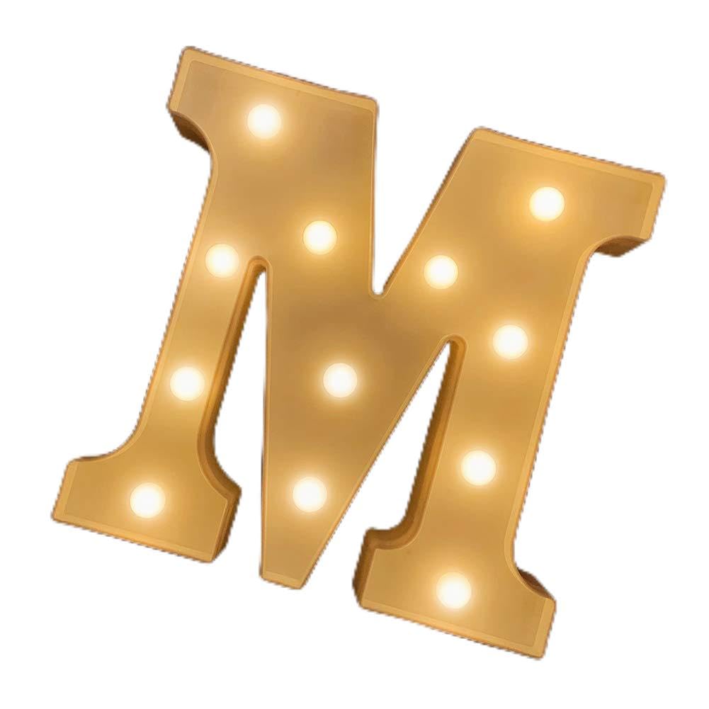 MUMUXI Marquee Light Up Letters | Large Light Up Numbers | Battery Powered and Bright with Every Letter of The Alphabet | for Wedding, Birthday, Party, Celebration, Christmas or Home Decoration (M)