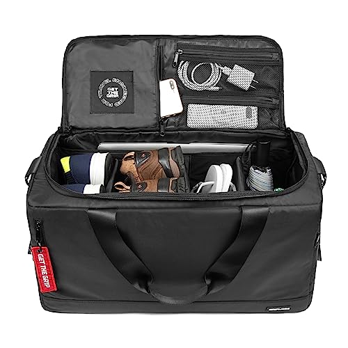 GRIPMODE sports bag with large shoe compartment, wet compartment, backpack function - bag for sports, travel & leisure 43 l capacity - fitness bag, training bag for men and women3