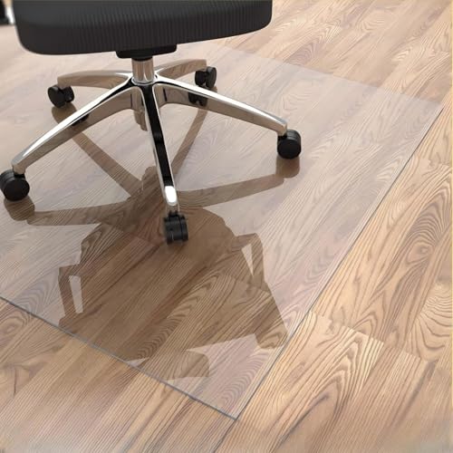 La mejor selección de Esteras para sillas los 10 mejores. 46 TOPTHEROAD 120X90CM Tapete de Transparente para Silla de Oficina, Antiderrapante PVC Alfombrilla de Silla de Oficina Ideal para Proteger Pisos de Madera de Arañazos