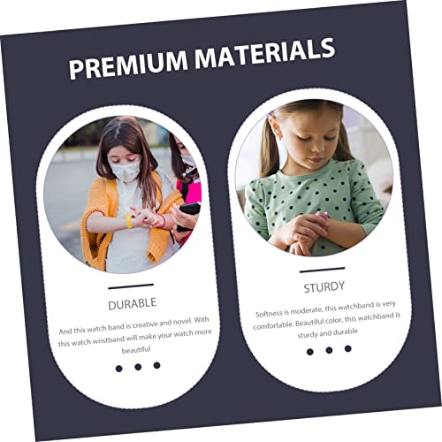 Hemoton 1set Boy Girl Silicone Watch Strap Compatible Comfortable Wristband for Boys Girls Easy Replacement Design for Boy Girl4