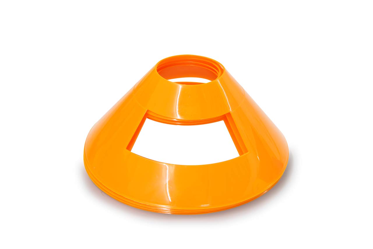 JAMARA Traffic 460524 Marking Plate, Orange, VE4 Stackable, Versatile, Made of Durable Plastic, Easy to Carry, Space-Saving Storage - Image 3