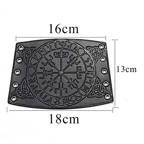 Thajaling Leather Gauntlet Wristband, Hand Made Full Grain Leather Wristband, Leather Cuffs Armband Jewelry - Image 2