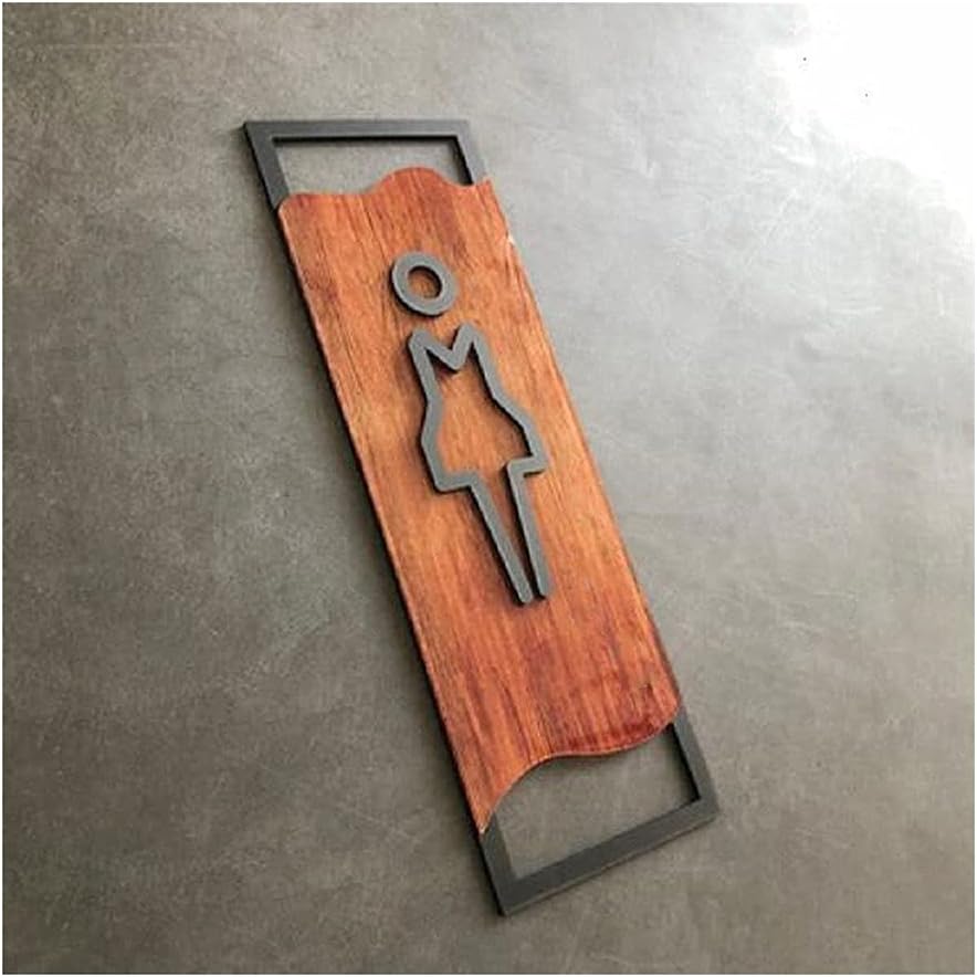 Toilet Sign Plaque Bathroom Door Plates Toilet Sign House License Plate, For Wall Sticker Toilet Sign Plaque B Room Sign Address Plate