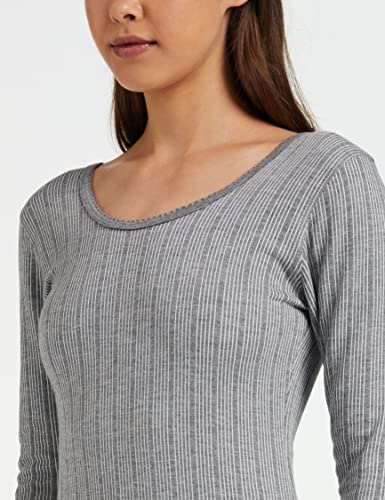 Image of Dixcy Scott Slimz Women's 3 /4th Sleeves Thermal Top |Body Warmer Heat Trap Technology|Enhanced Flexibility|Layering ​Compatibility| Sweat Absorption |Deep Neck Ideal for Layering