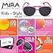 Mira Girls Aviator Sunglasses - Polarized Lenses with 100% UVA and UVB Protection