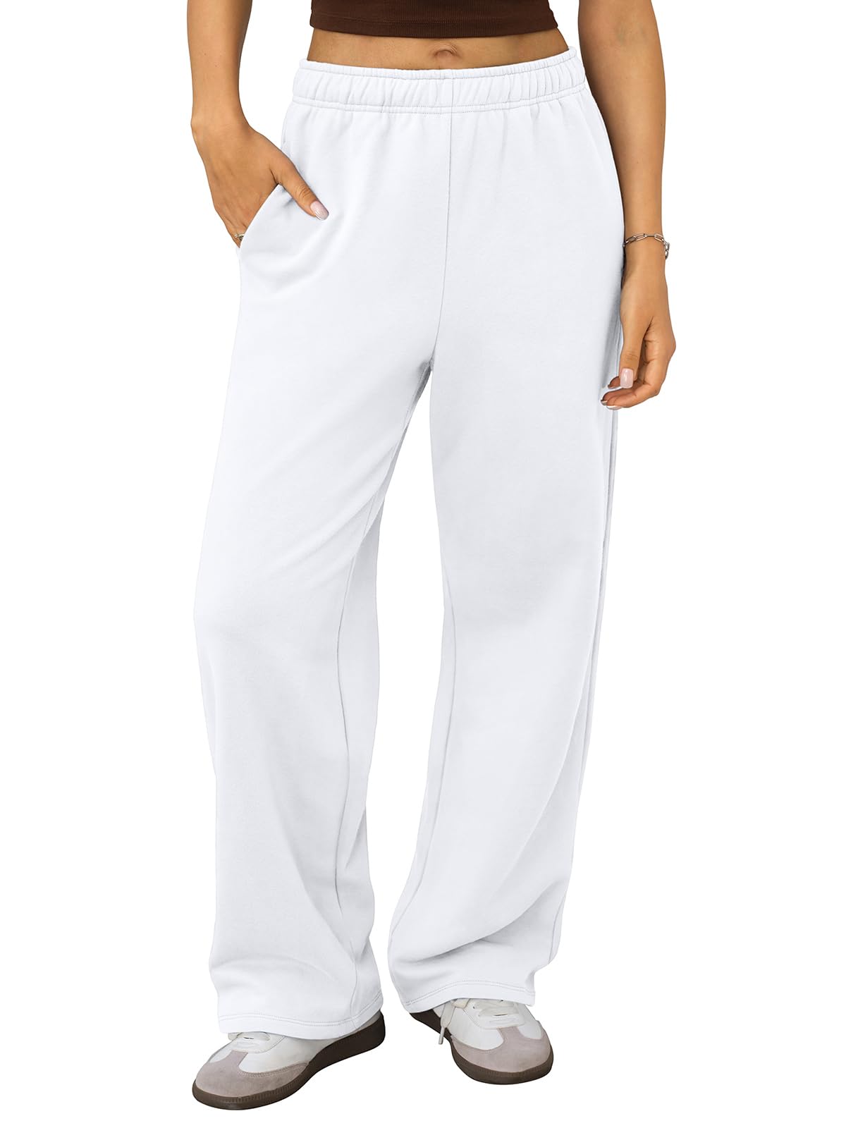 shownicer Damen Jogginghose Weites Bein Sweathose mit Elastischem Taille