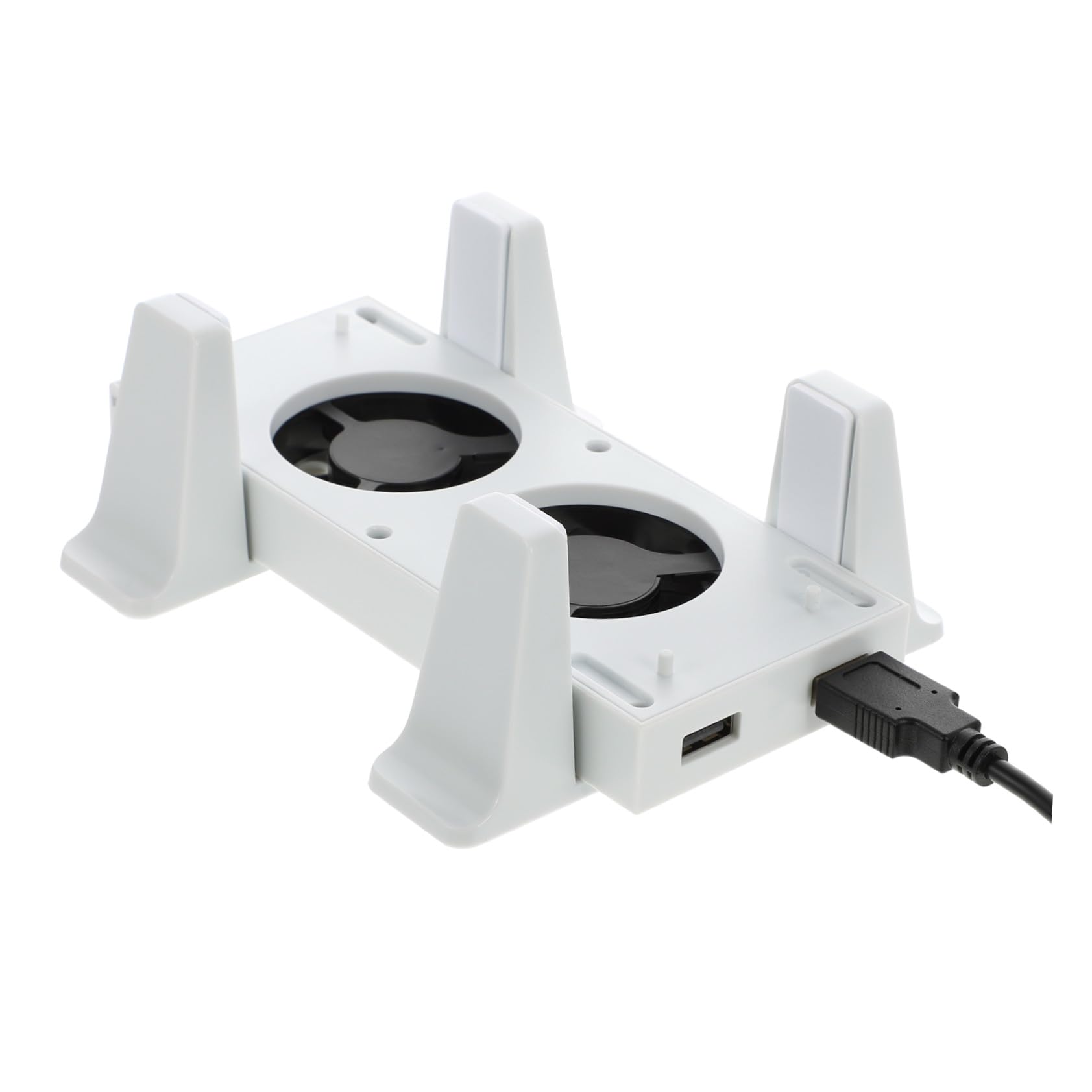 jojofuny 1set Base Verticale Con Ventola Di Raffreddamento Doppia e Hub Usb Per Series Supporto Per Console Con Porte Usb Per Ricarica e Sincronizzazione Dati Funzionamento Regolabile