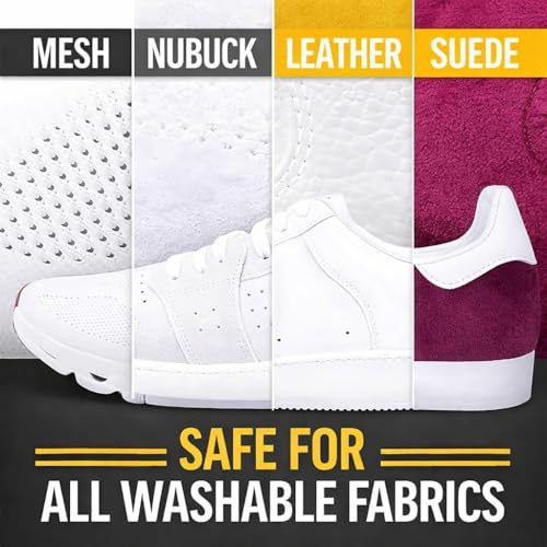 Premium Sneaker Cleaning Kit - Foam Cleaner, Dual Brushes for Deep Cleaning, Microfiber Towel - Ultimate Shoe Care Set for Sneakers, Trainers, and Casual Shoes (Sneaker Cleaning Kit)