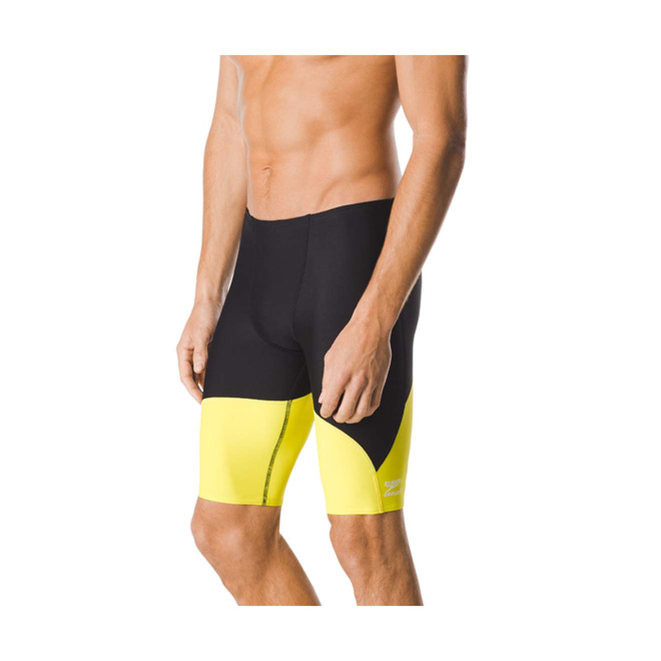 Speedo Męski strój kąpielowy Spark Splice Jammer Czarna/żółta iskra 32