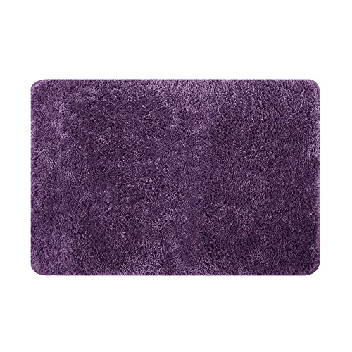 Amazon Brand - Umi Tapis Salon Tapis de Bain Tapis Chambre Cuisine Tapis Salle de Bain Antidérapant Super Doux Violet 50x120cm