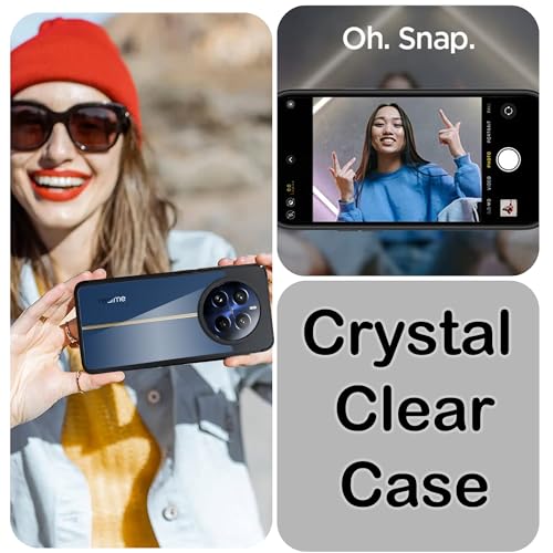 Image of A rtistque Hard Clear Back Cover Case for Realme 12 / 12 Pro Plus 5G / P1 Pro 5G | Shockproof TPU | Acrylic Armor Case | Stylish Protective Design - Transparent