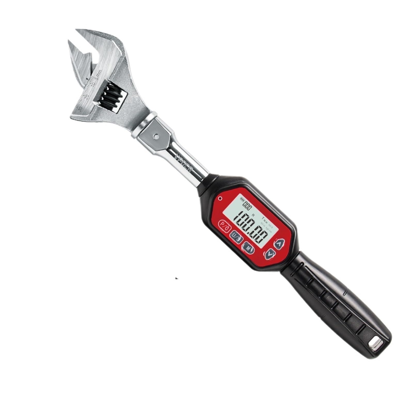 NURII 3-100 Nm Adjustable Digital Torque Wrench Spanner Head Electronic Jaw Open End Torque with Buzzer & LED, Calibrated