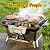 IronMaster Hibachi Grill Outdoor, Small Portable Charcoal Grill, 100% Pre-Seasoned Cast Iron, Japanese Yakitori Camping Grill - 2 Heights, Air Control, Coal Door + Carrying Case