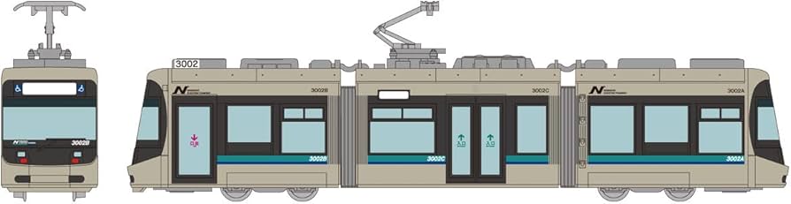 Amazon | 鉄道コレクション 鉄コレ 長崎電気軌道3000形 3002号車