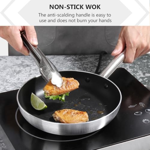 Sartén Wok de Aluminio Antiadherente 20 cm Plata miniatura 6
