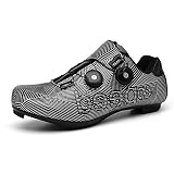 【Material de alta calidad】 -La suela de nailon reforzado con fibra de vidrio proporciona la combinación perfecta de rigidez y flexibilidad para clubes y ciclistas deportivos. Nuestro diseño de cala es compatible con SPD / SPD-SL.