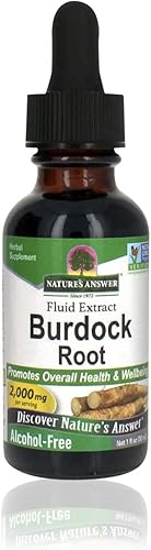 Natures Answer Bardock Root Suplemento Herbal Promueve la salud y el bienestar general Sin alcohol y sin gluten 1 oz