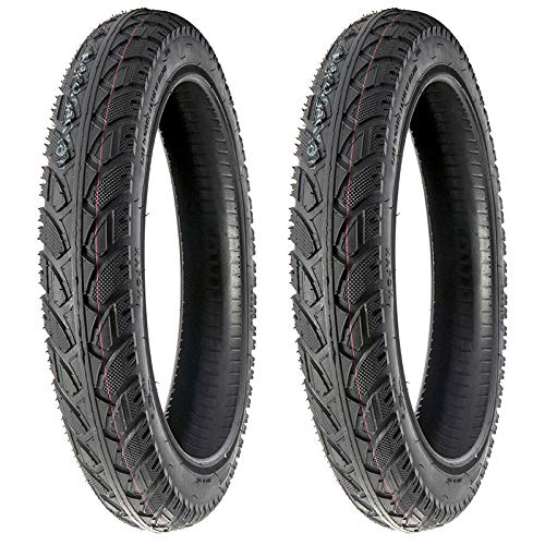 MMG Set of 2 Street Tread Electric Bike Tire Size 16x3.0 (80-305) fit on 12 Inches Rim Compatible with Folding Bikes, Scooters, e-Bikes, Mopeds, Kids Bikes BMX MMG Set of 2 Street Tread Electric Bike Tire Size 16x3.0 (80-305) fit on 12 Inches Rim Compatible with Folding Bikes, Scooters, e-Bikes, Mopeds, Kids Bikes BMX