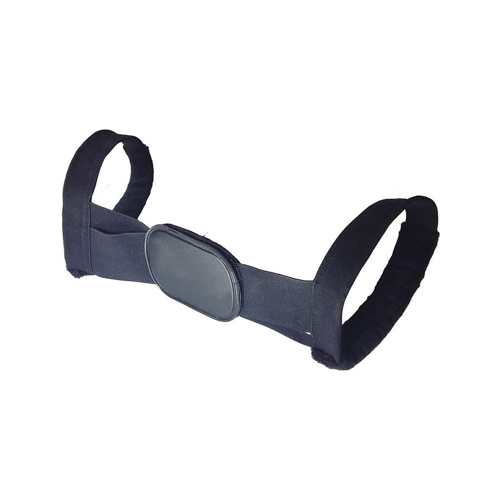 Corrector de Postura Refrescante y Transpirable Invisible Alta Elasticidad Diseño Unisex (Negro) (Talla : L)