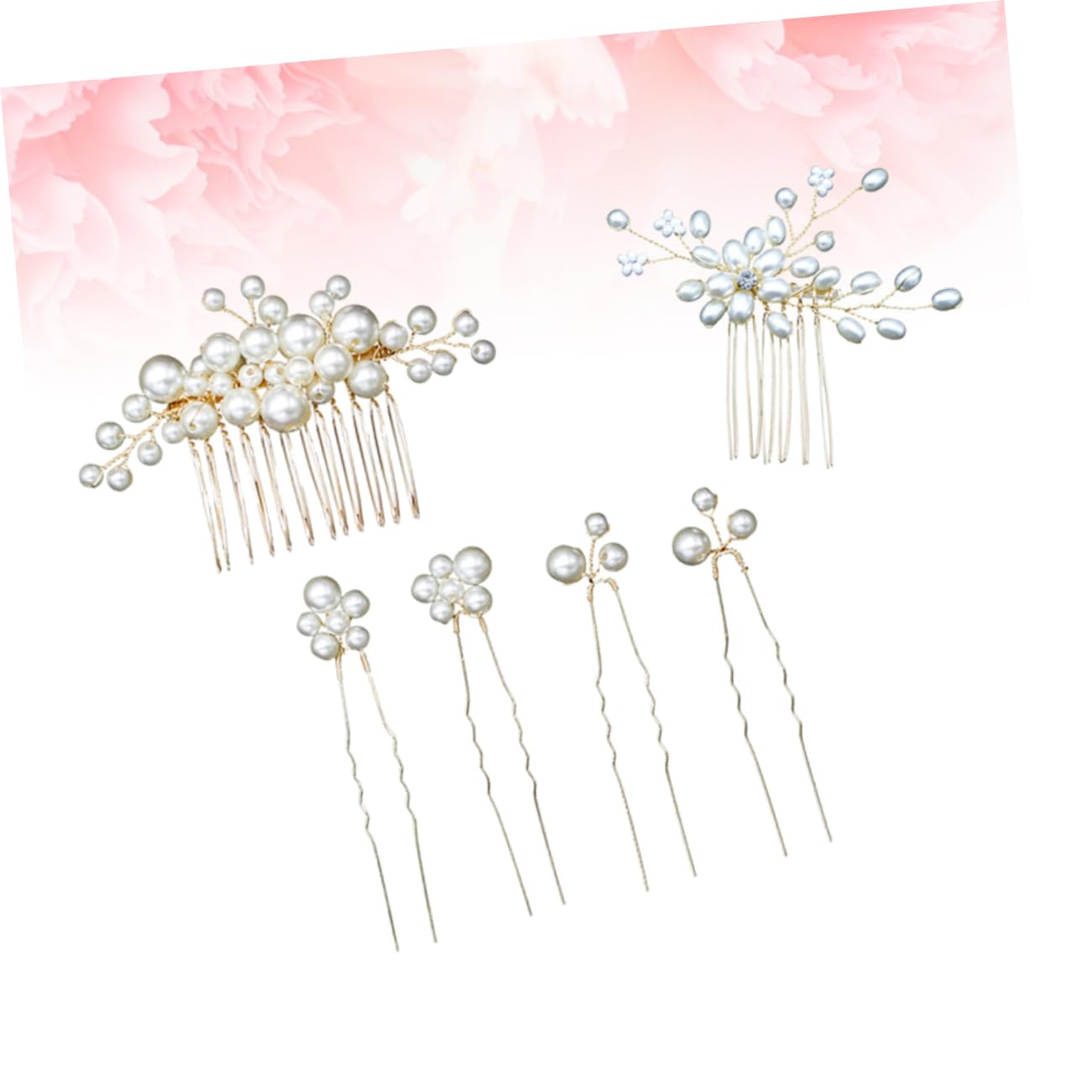 Beaupretty Ensemble De 6 Peignes Et Épingles À Cheveux Pour Mariée Accessoires De Coiffure Uniques Pour Fête De Mariage