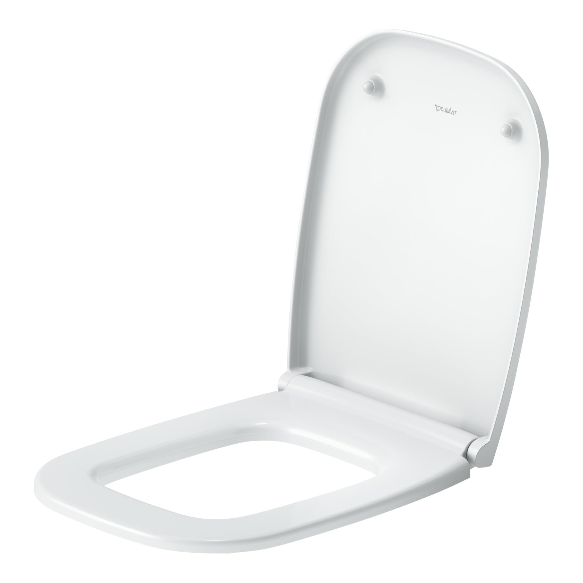 Duravit Deska sedesowa Univavo, prostokątna, podwójna wolnoopadająca, deska sedesowa Quick Release do łatwego montażu, deska sedesowa wyprodukowana w UE, Urea-Duroplast, zawiasy ze stali nierdzewnej,