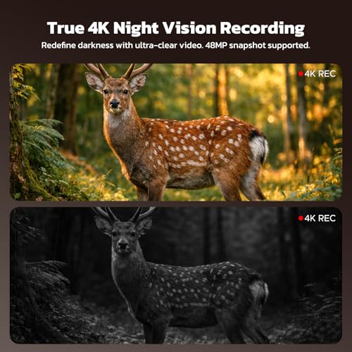 Image of 4K Night Vision Goggles, Night Vision Binoculars with 3″ Screen, 10X Digital Zoom, Infrared Binoculars, 5000mAh Rechargeable Battery, 32GB Card Included Tech Gadgets Telescope, Gifts for Men
