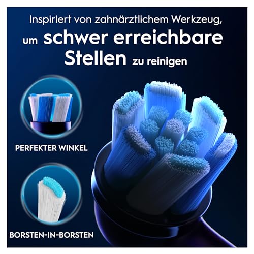 Oral-B iO Ultimative Reinigung – ORIGINAL Aufsteckbürsten für Elektrische Oral-B iO Zahnbürsten – Bürstenköpfe, Zahnbürstenaufsatz, Ersatzbürsten, Fortschrittliche Tiefenreinigung – Schwarz, 8 Stück 4
